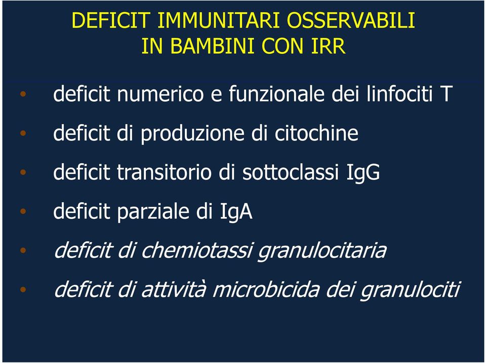 transitorio di sottoclassi IgG deficit parziale di IgA deficit di