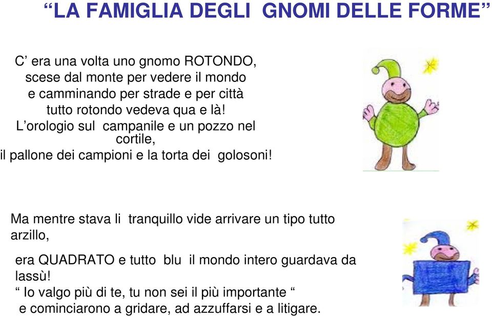 L orologio sul campanile e un pozzo nel cortile, il pallone dei campioni e la torta dei golosoni!