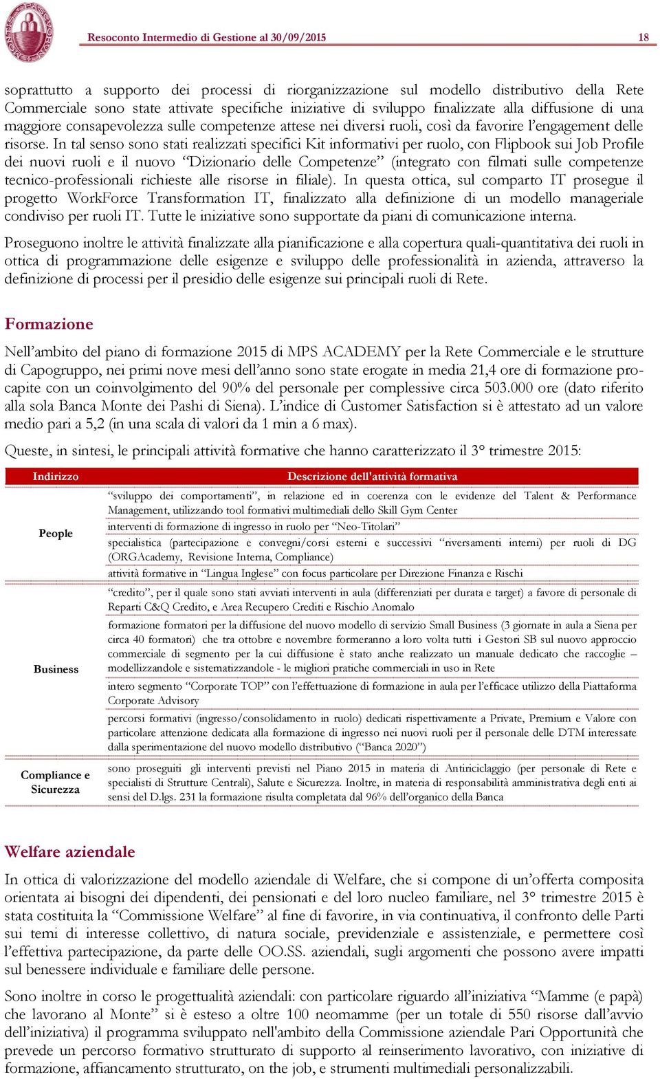 In tal senso sono stati realizzati specifici Kit informativi per ruolo, con Flipbook sui Job Profile dei nuovi ruoli e il nuovo Dizionario delle Competenze (integrato con filmati sulle competenze