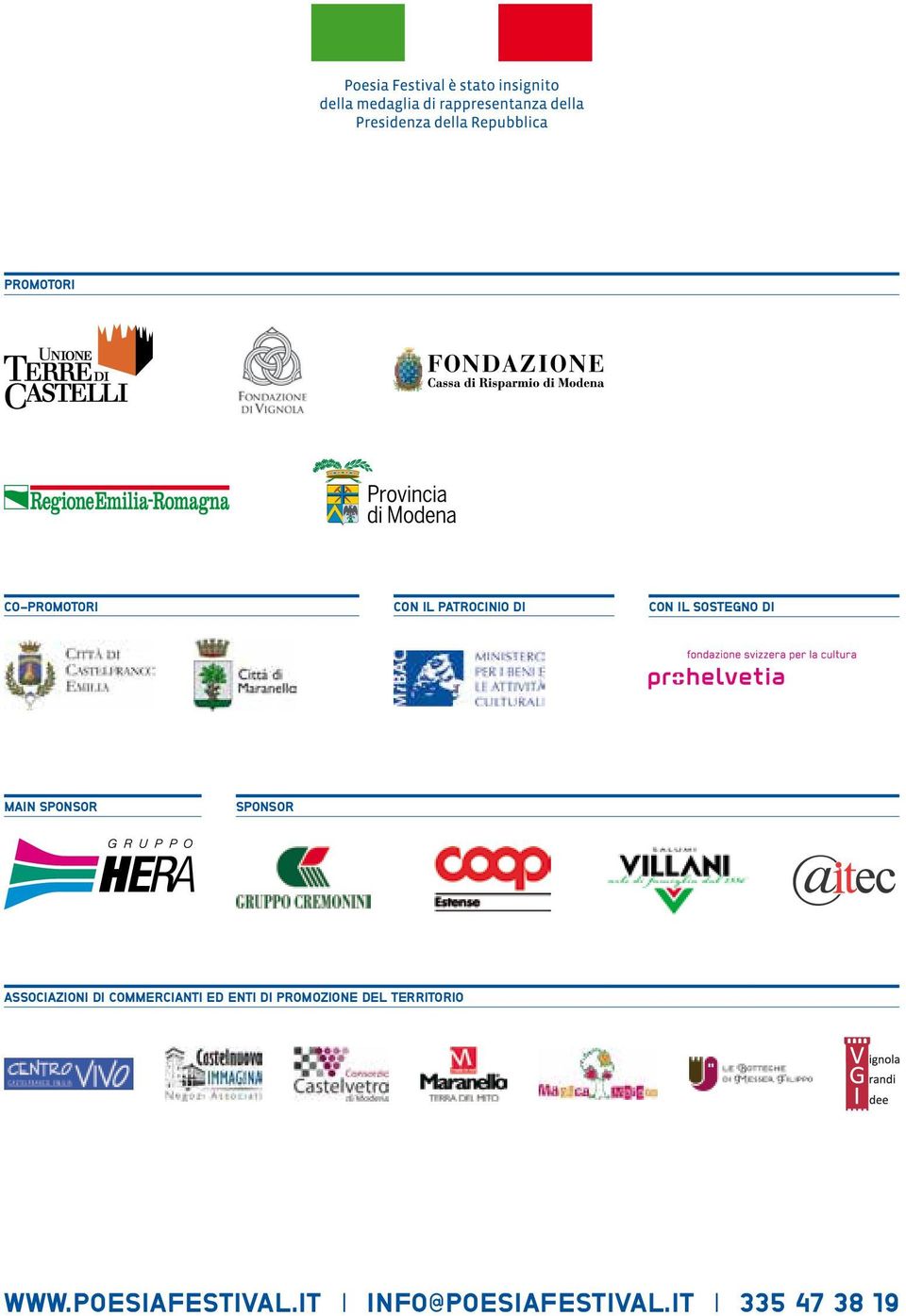 COMMERCIANTI ED ENTI DI PROMOZIONE DEL TERRITORIO