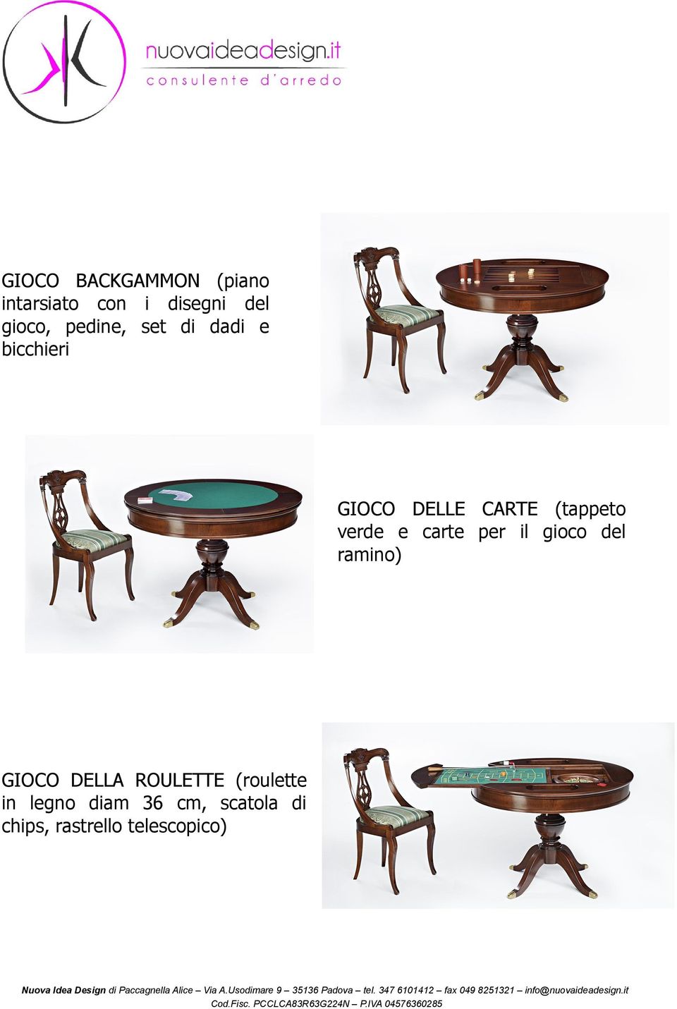 verde e carte per il gioco del ramino) GIOCO DELLA ROULETTE