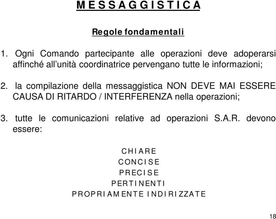 informazioni; 2.