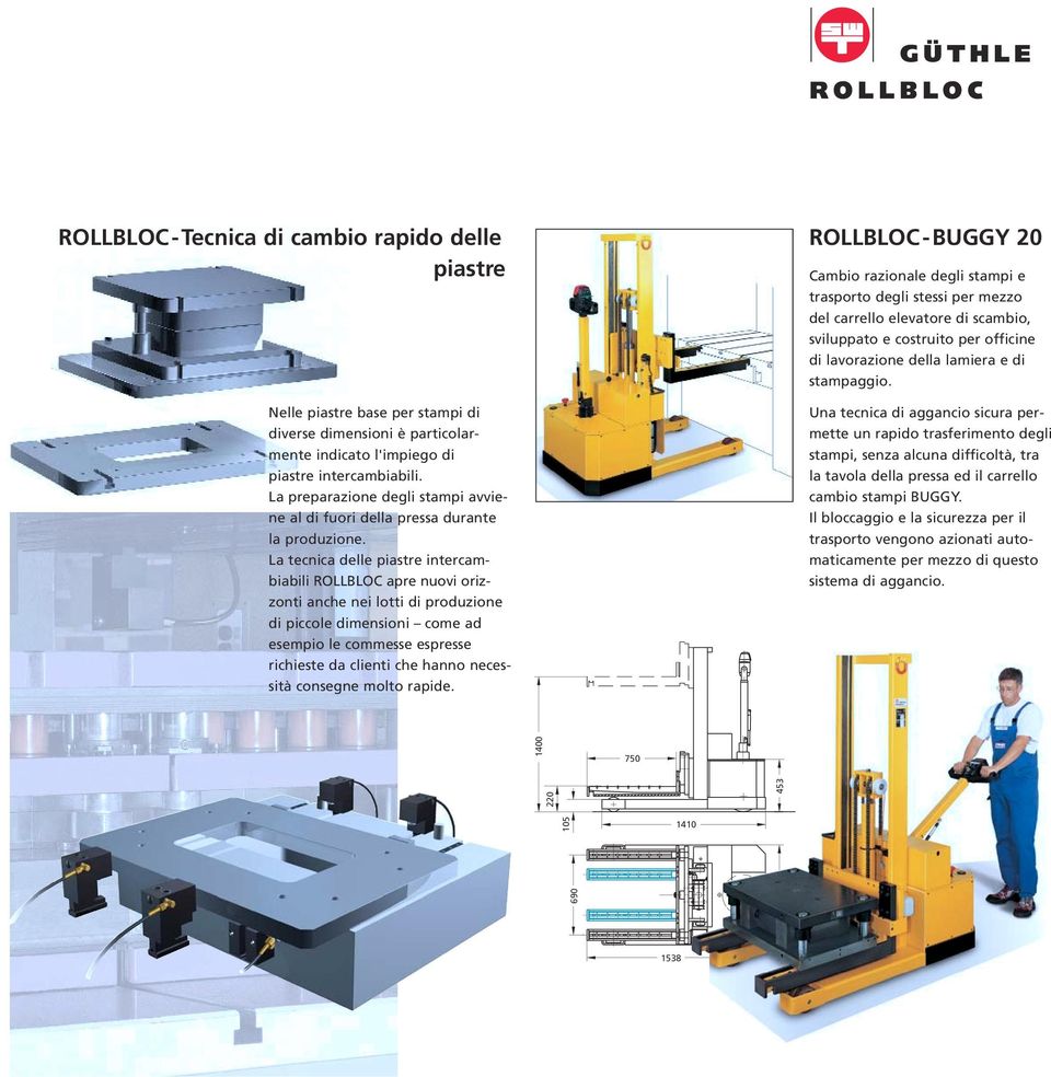 La tecnica delle piastre intercambiabili ROLLBLOC apre nuovi orizzonti anche nei lotti di produzione di piccole dimensioni come ad esempio le commesse espresse richieste da clienti che hanno