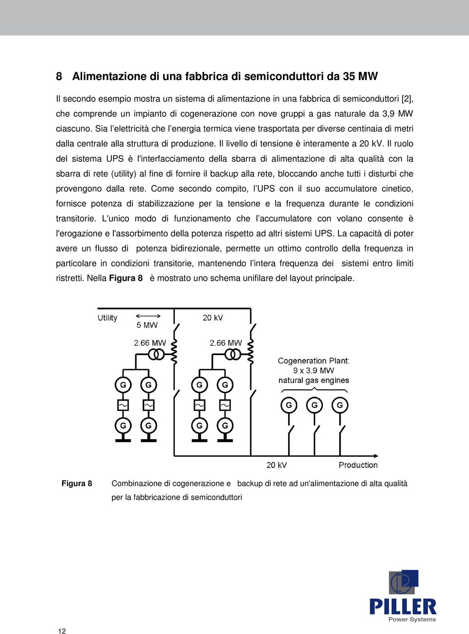 Il livello di tensione è interamente a 20 kv.