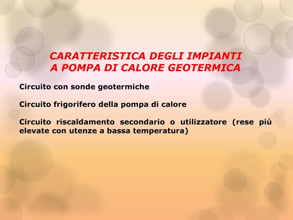 frigorifero della pompa di calore Circuito riscaldamento