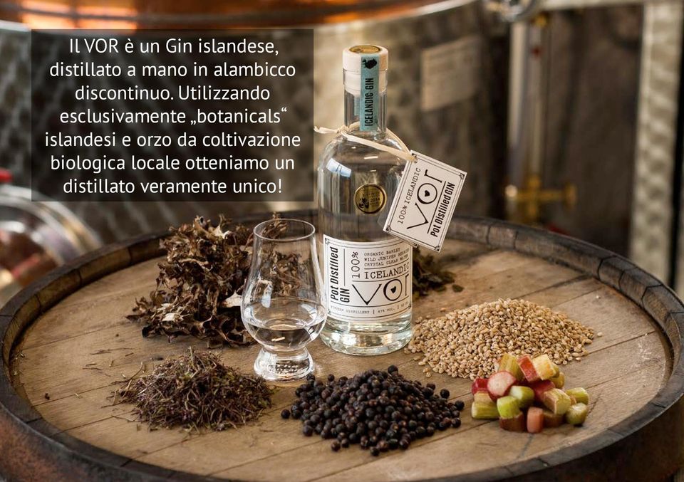 Utilizzando esclusivamente botanicals islandesi e