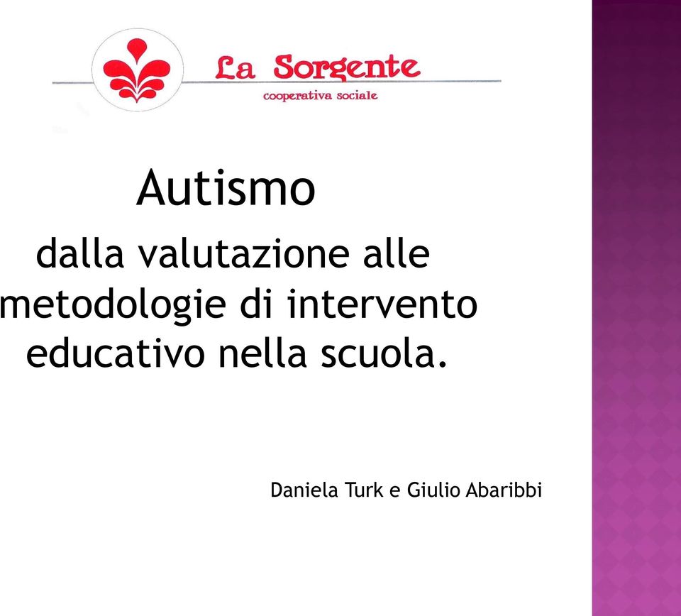 intervento educativo nella