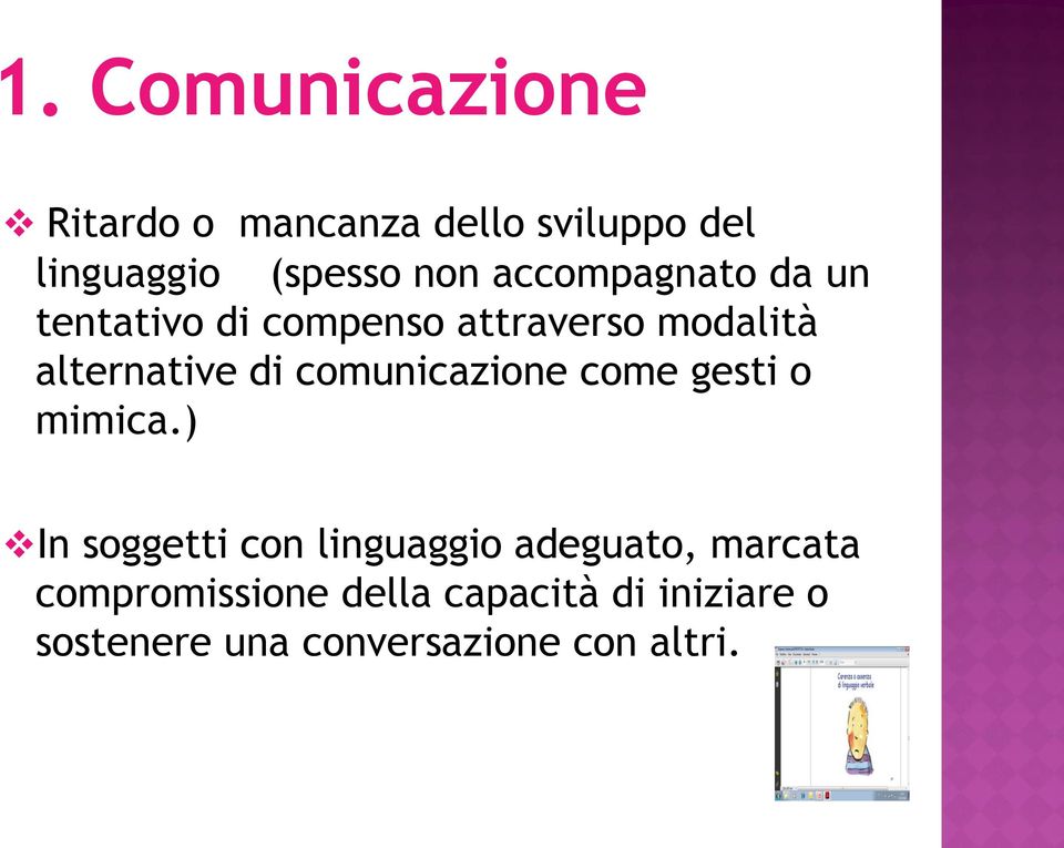 comunicazione come gesti o mimica.