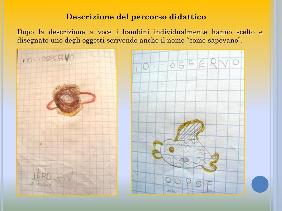 scelto e disegnato uno degli