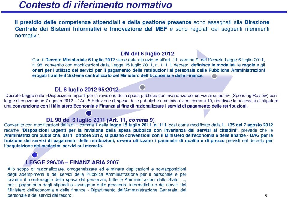 11, comma 9, del Decreto Legge 6 luglio 2011, n. 98, convertito con modificazioni dalla Legge 15luglio 2011, n. 111.