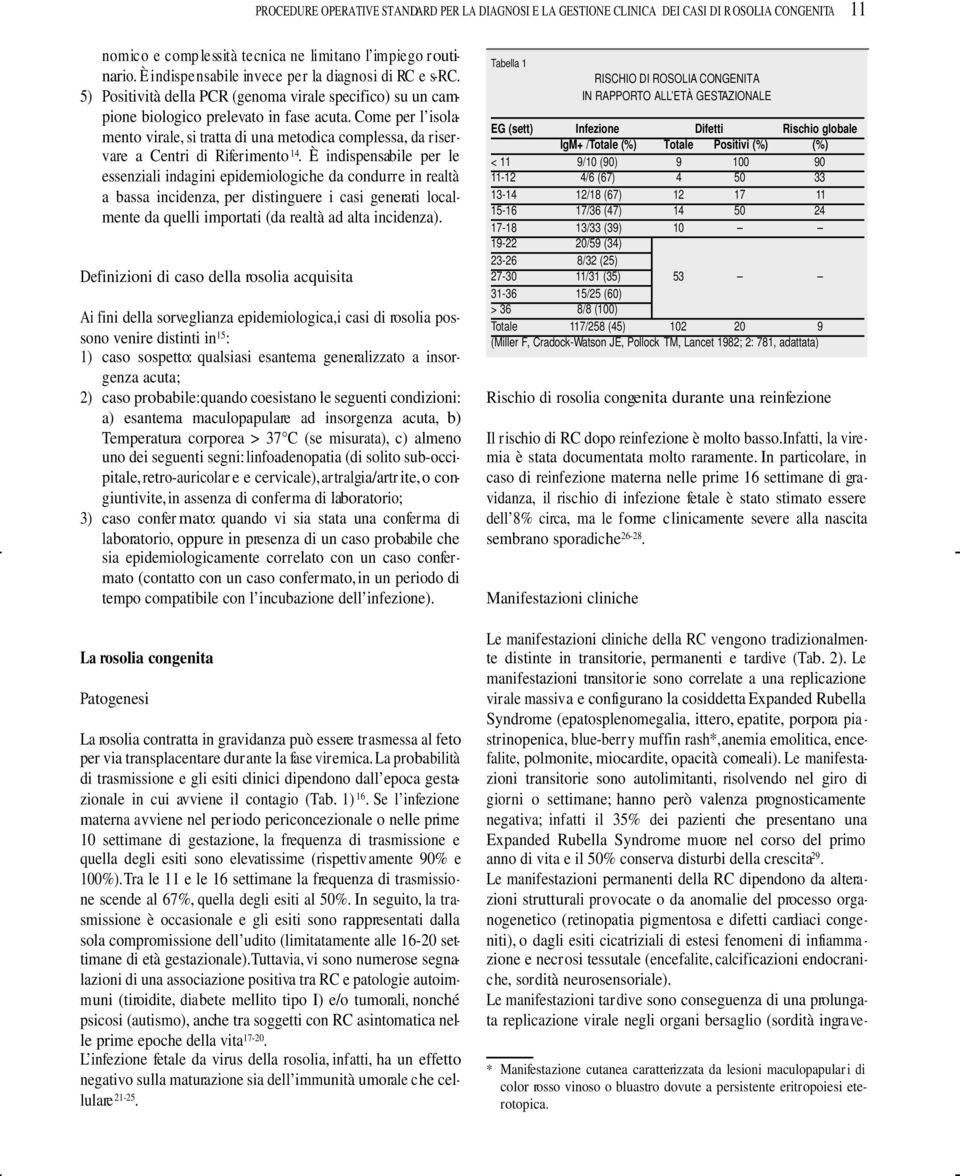 Come per l isolamento virale, si tratta di una metodica complessa, da riservare a Centri di Riferimento 14.