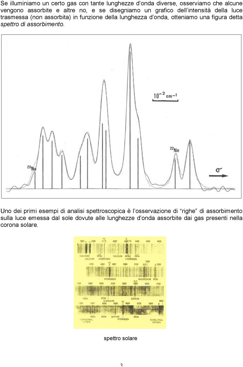 una figura detta spettro di assorbimento.
