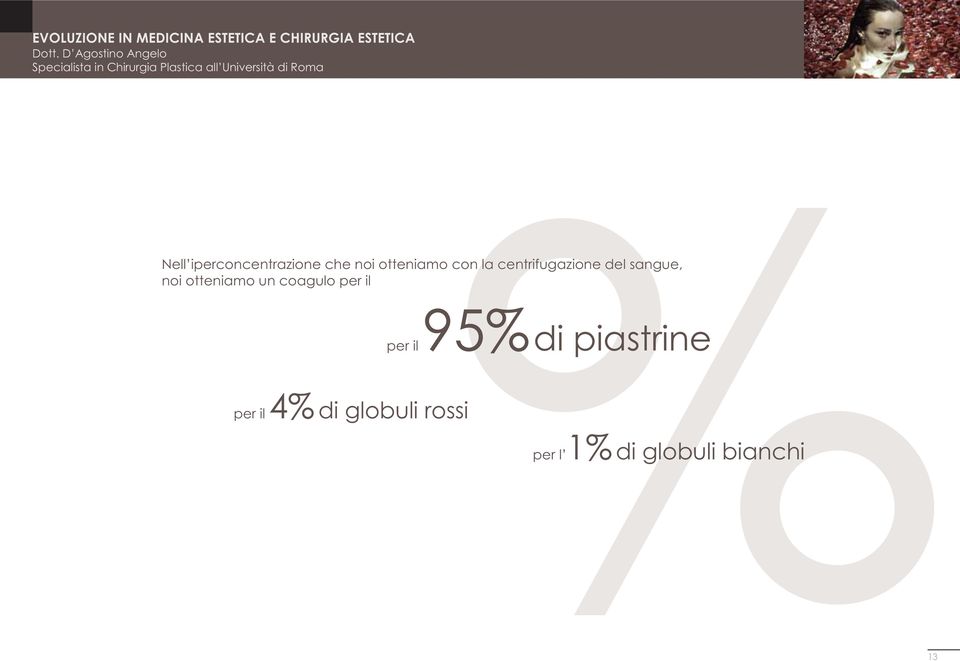 noi otteniamo un coagulo per il per il 95%di