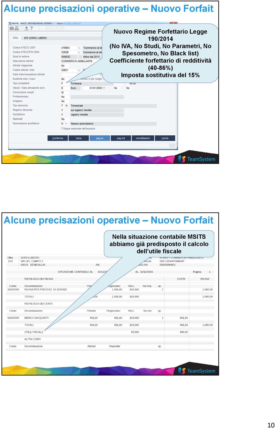 redditività (40-86%) Imposta sostitutiva del 15% Alcune precisazioni operative Nuovo