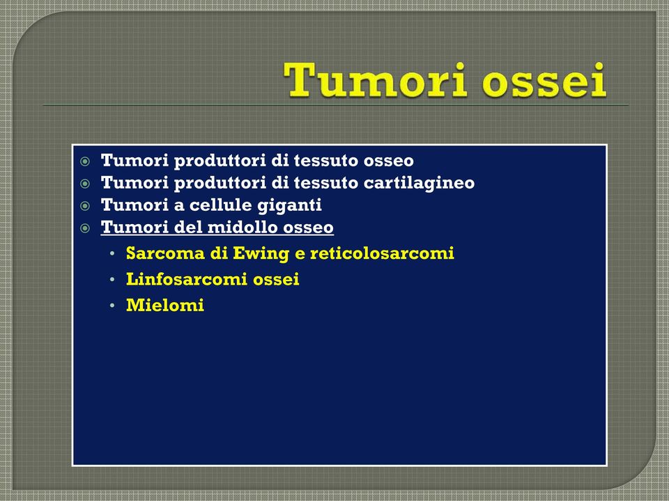 cellule giganti Tumori del midollo osseo