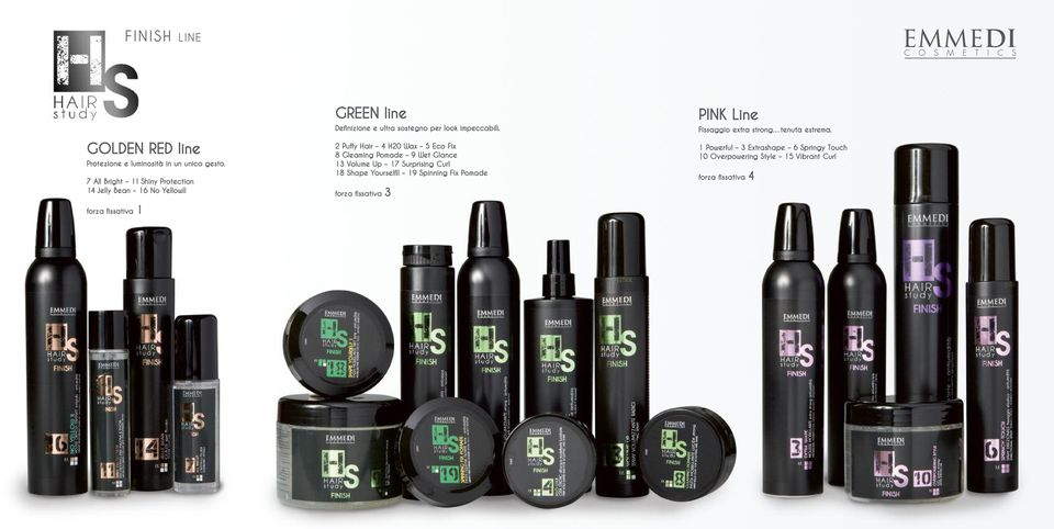 ! forza fissativa 1 GREEN line Definizione e ultra sostegno per look impeccabili.