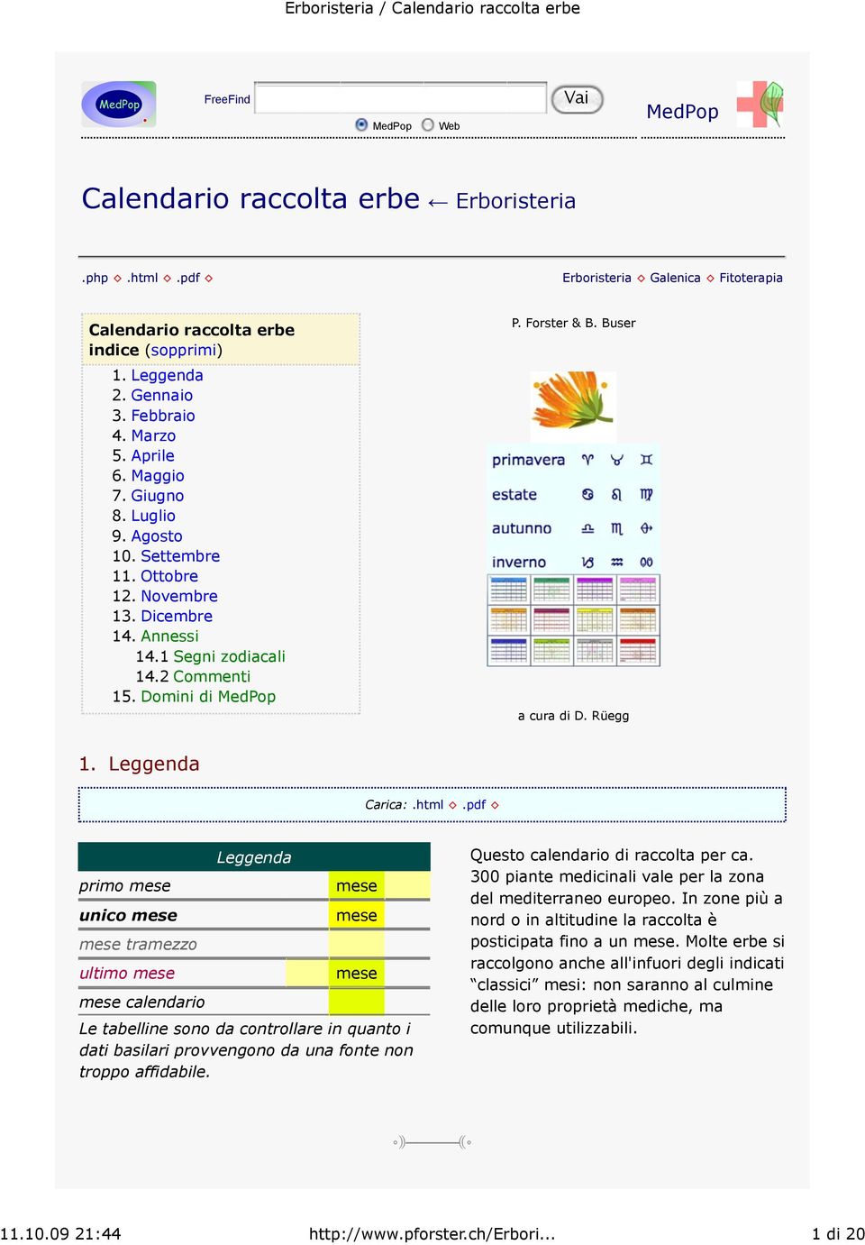 Buser a cura di D. Rüegg 1.