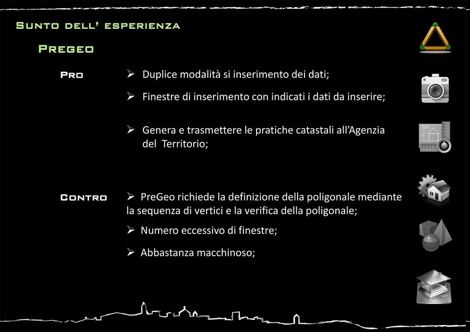 Territorio; Contro PreGeo richiede la definizione della poligonale mediante la