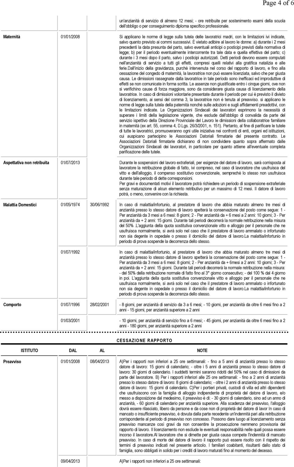 È vietato adibire al lavoro le donne: a) durante i 2 mesi precedenti la data presunta del parto, salvo eventuali anticipi o posticipi previsti dalla normativa di legge; b) per il periodo