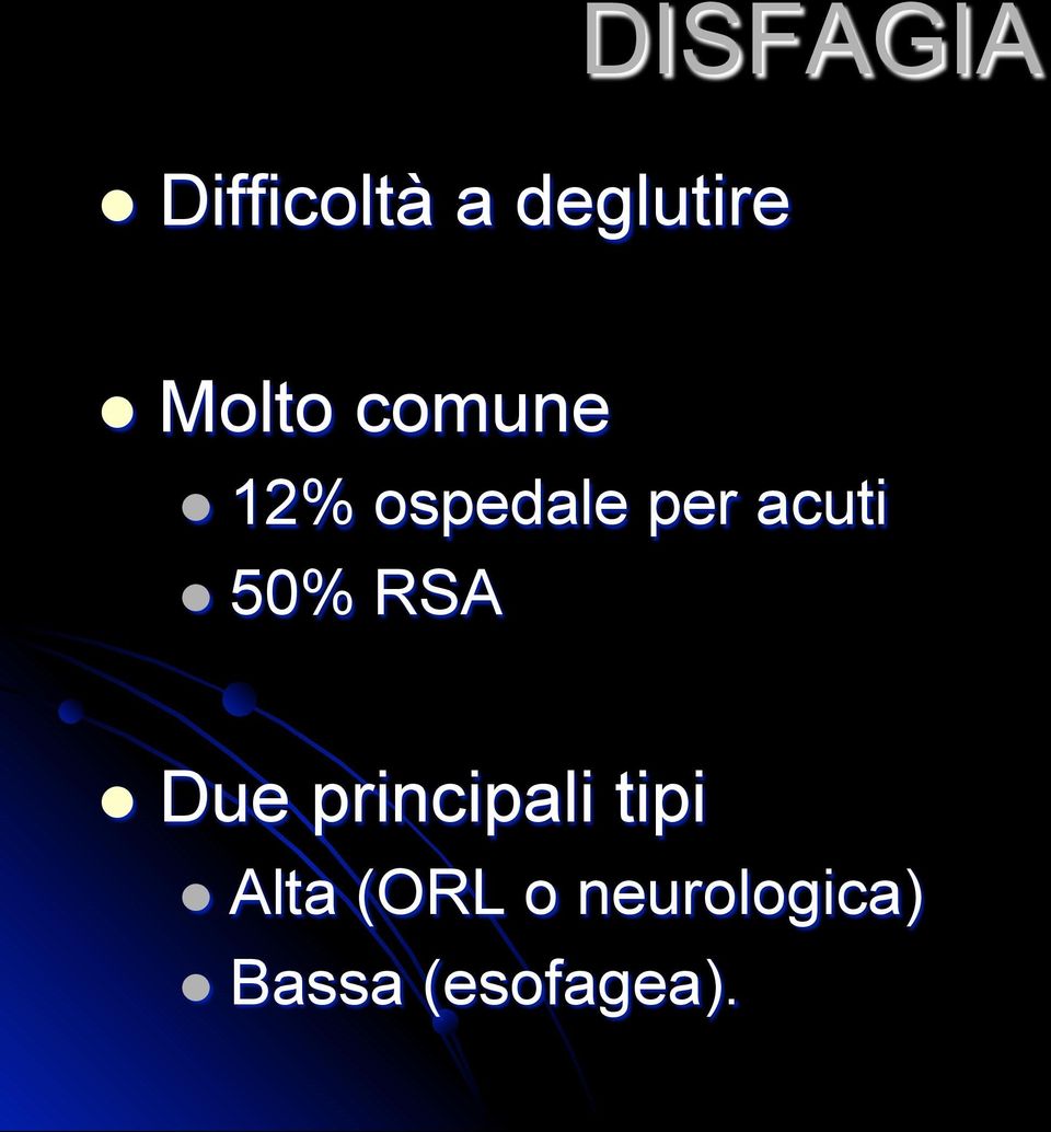 l 50% RSA l Due principali tipi l