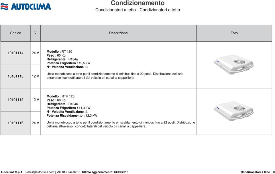 Distribuzione dell'aria attraverso i condotti laterali del veicolo o i canali a cappelliera.