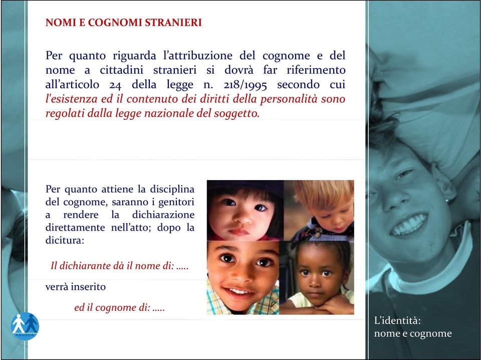 218/1995 secondo cui l'esistenza ed il contenuto dei diritti della personalità sono regolati dalla legge nazionale del soggetto.