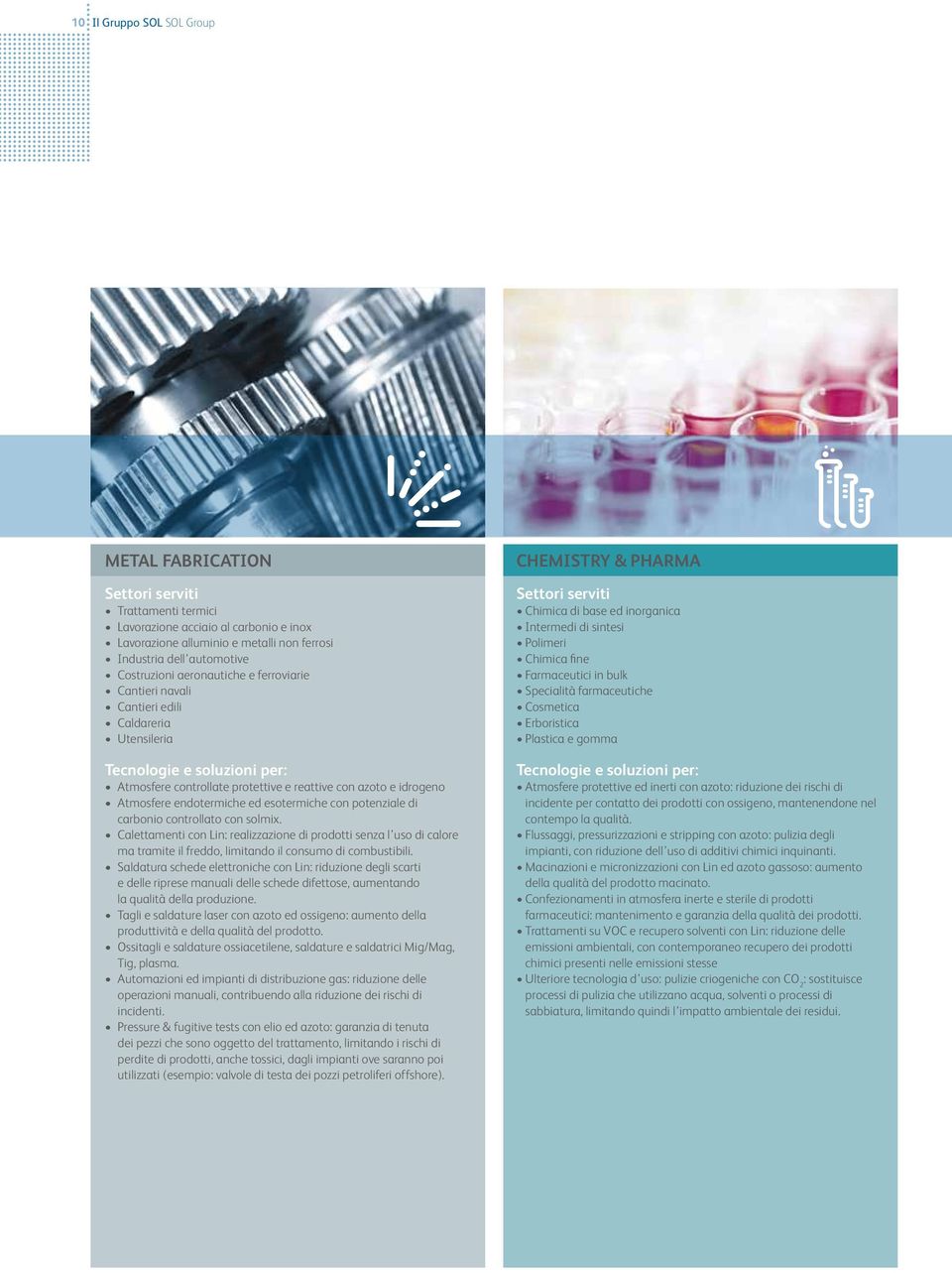 endotermiche ed esotermiche con potenziale di carbonio controllato con solmix.