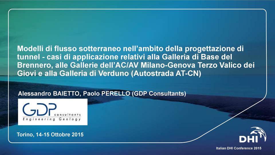 AC/AV Milano-Genova Terzo Valico dei Giovi e alla Galleria di Verduno (Autostrada