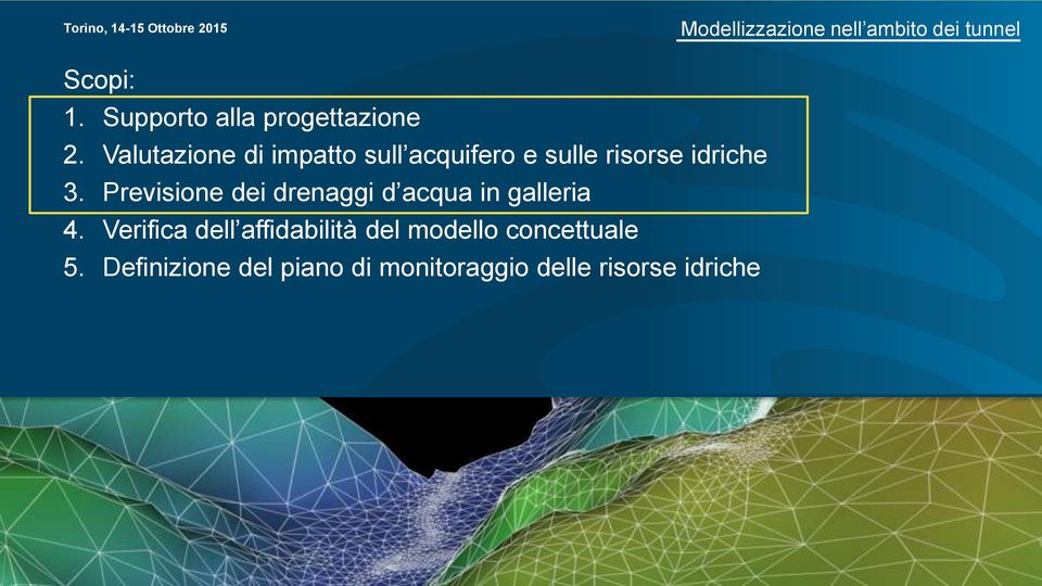 Valutazione di impatto sull acquifero e sulle risorse idriche 3.