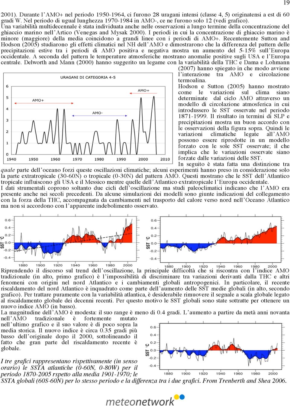 Una variabilità multidecennale è stata individuata anche nelle osservazioni a lungo termine della concentrazione del ghiaccio marino nell Artico (Venegas and Mysak 2000).