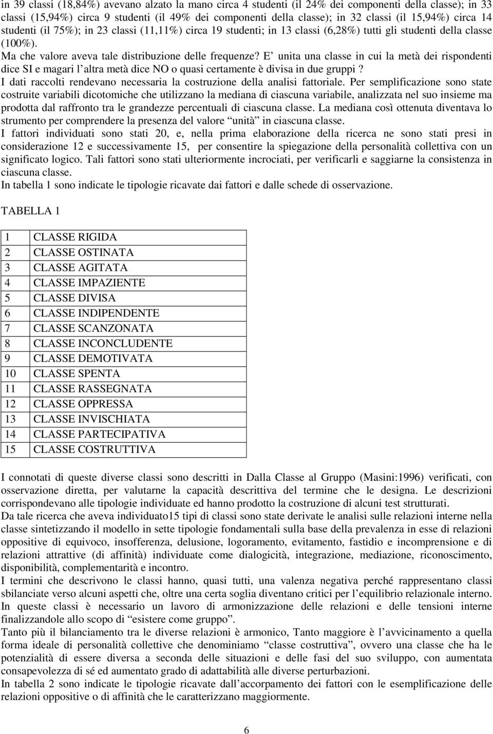 E unita una classe in cui la metà dei rispondenti dice SI e magari l altra metà dice NO o quasi certamente è divisa in due gruppi?