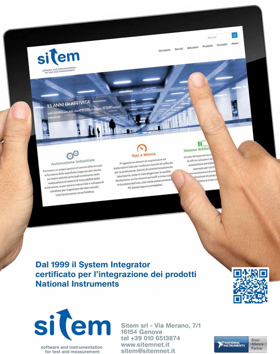 instrumentation for test and measurement Sitem srl - Via