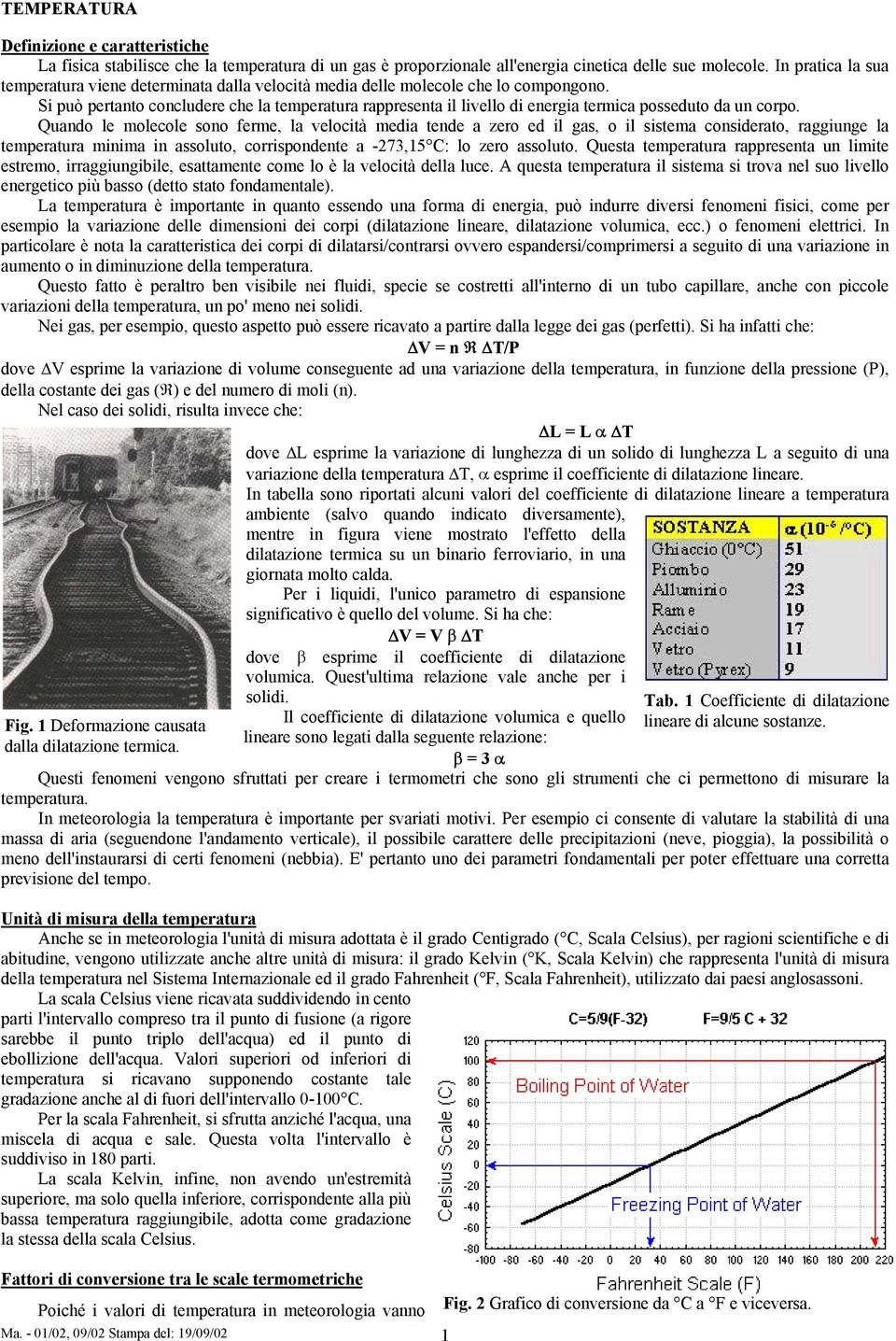 Si può pertanto concludere che la temperatura rappresenta il livello di energia termica posseduto da un corpo.