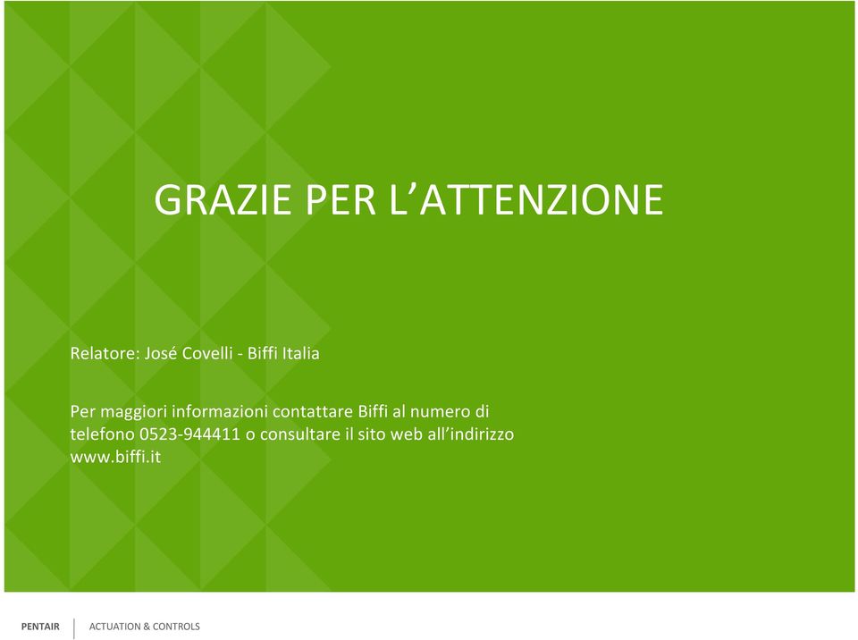 contattare Biffi al numero di telefono