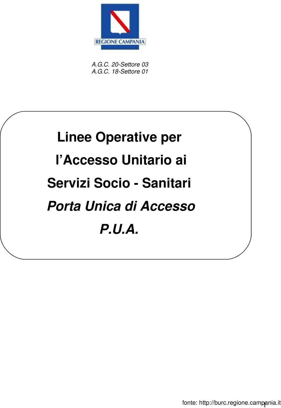 Operative per l Accesso Unitario