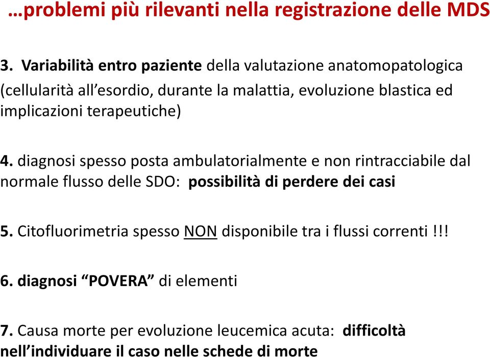 implicazioni terapeutiche) 4.