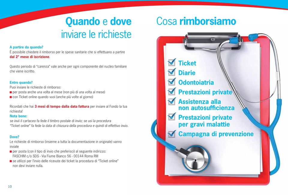 Puoi inviare le richieste di rimborso: per posta anche una volta al mese (non più di una volta al mese) con Ticket online quando vuoi (anche più volte al giorno) Ricordati che hai 3 mesi di tempo