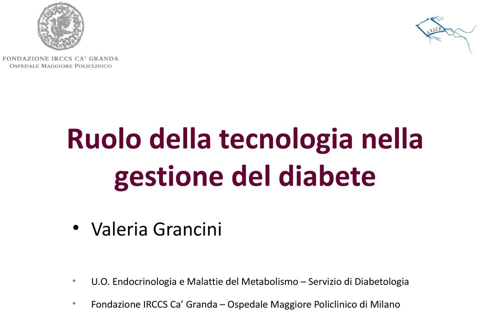 Endocrinologia e Malattie del Metabolismo Servizio