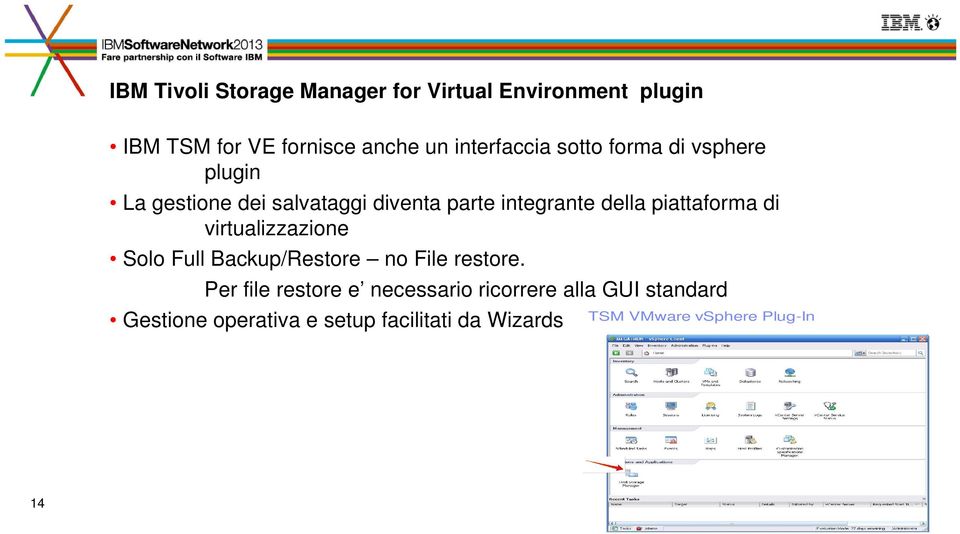 piattaforma di virtualizzazione Solo Full Backup/Restore no File restore.