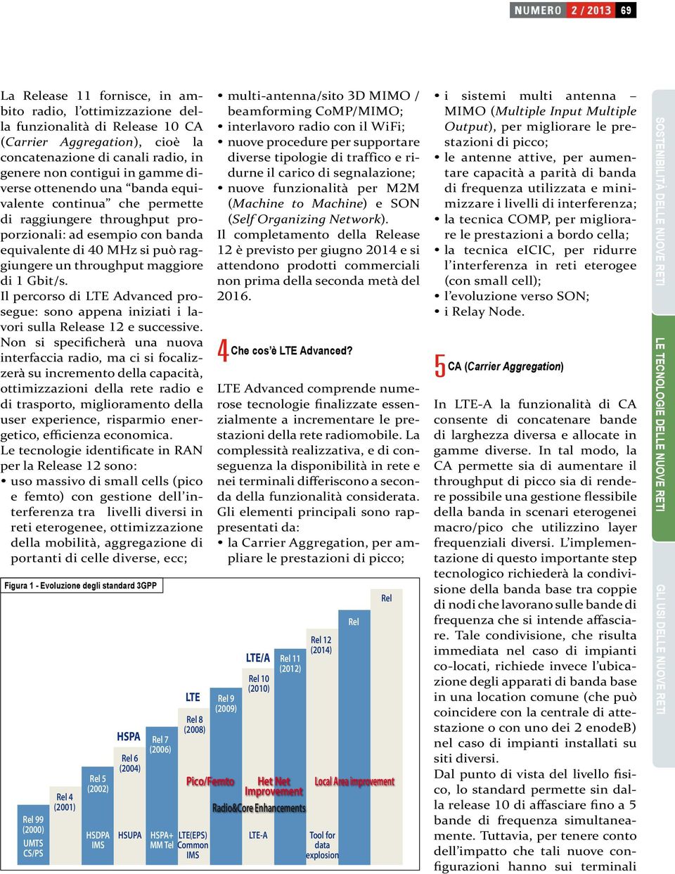 Il percorso di LTE Advanced prosegue: sono appena iniziati i lavori sulla Release 12 e successive.