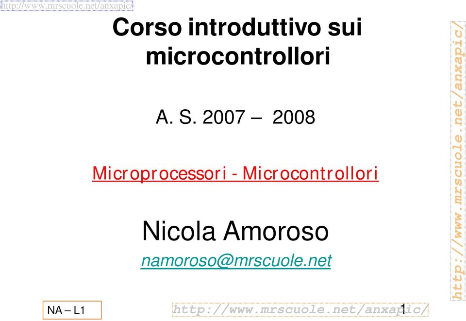 2007 2008 Microprocessori -