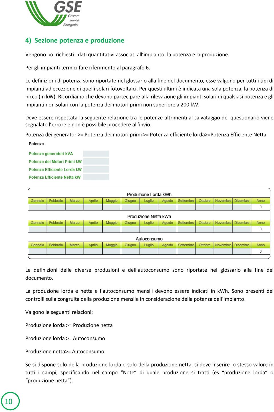 Per questi ultimi è indicata una sola potenza, la potenza di picco (in kw).