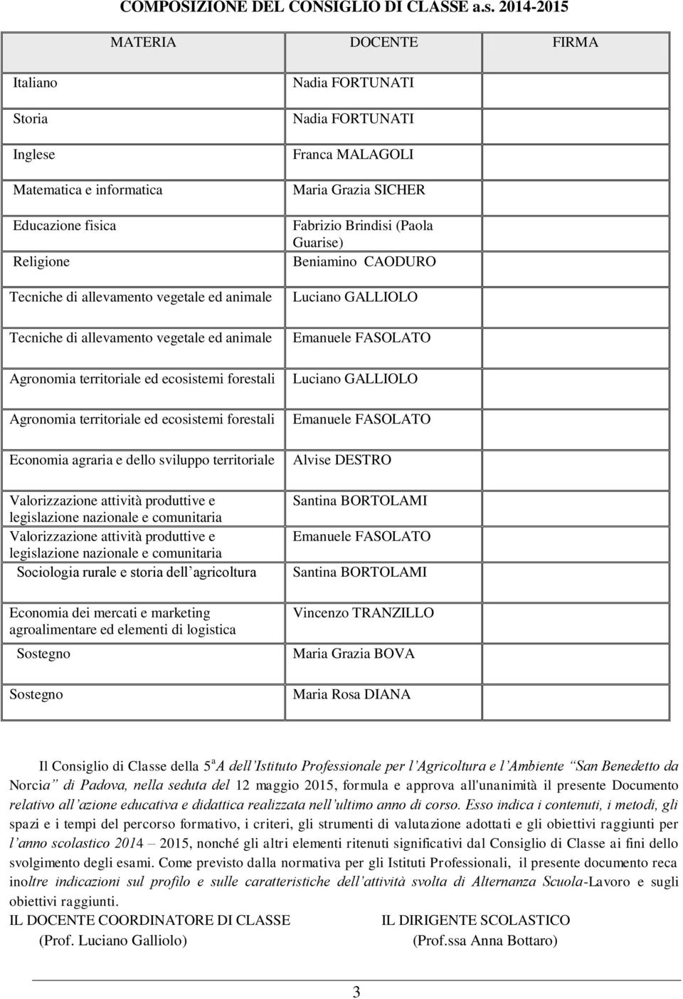 Agronomia territoriale ed ecosistemi forestali Agronomia territoriale ed ecosistemi forestali Economia agraria e dello sviluppo territoriale Valorizzazione attività produttive e legislazione