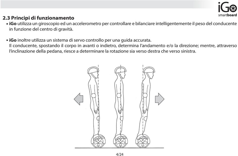 igo inoltre utilizza un sistema di servo controllo per una guida accurata.