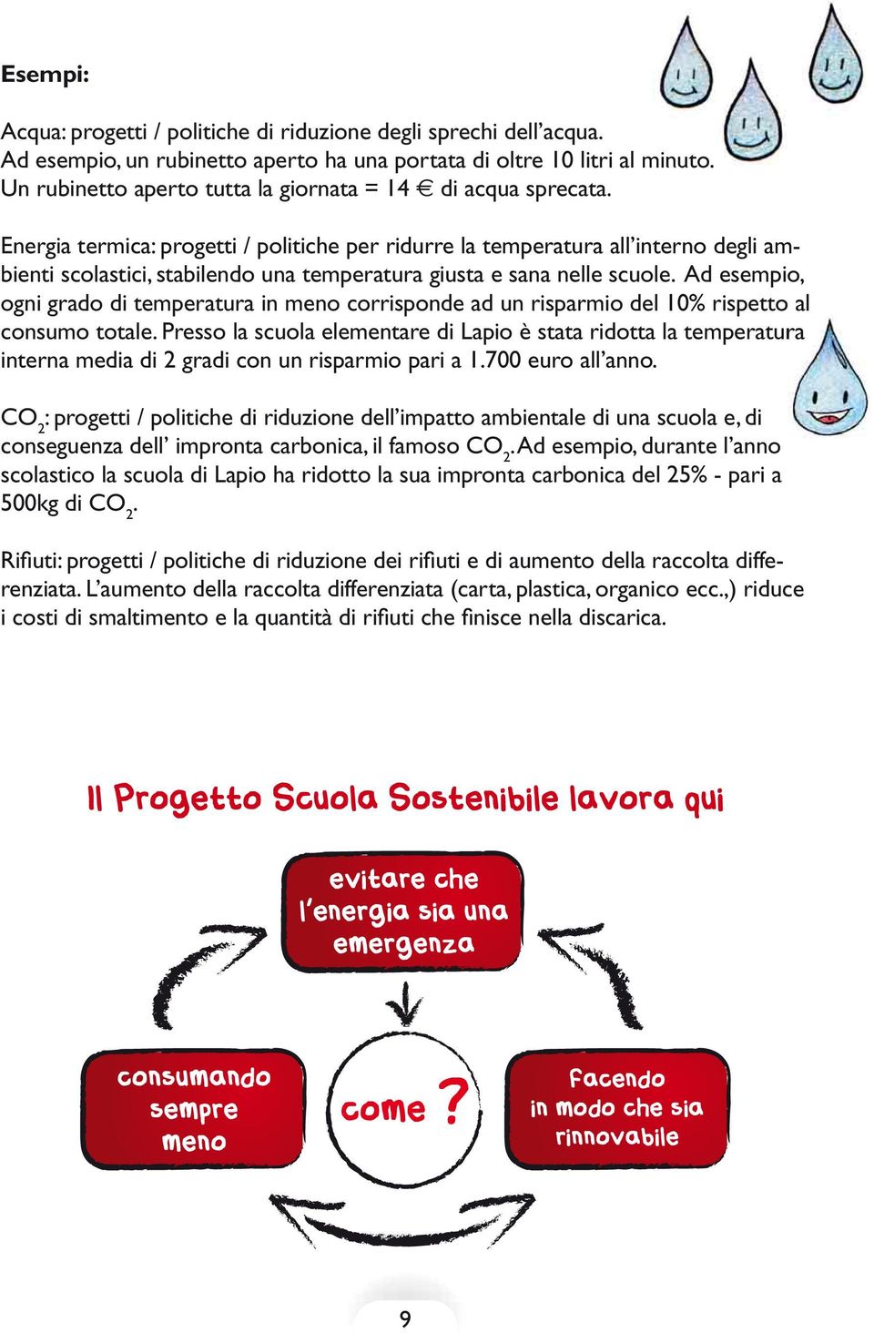 Energia termica: progetti / politiche per ridurre la temperatura all interno degli ambienti scolastici, stabilendo una temperatura giusta e sana nelle scuole.