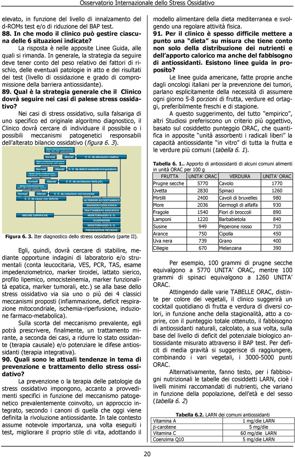 In generale, la strategia da seguire deve tener conto del peso relativo dei fattori di rischio, delle eventuali patologie in atto e dei risultati dei test (livello di ossidazione e grado di