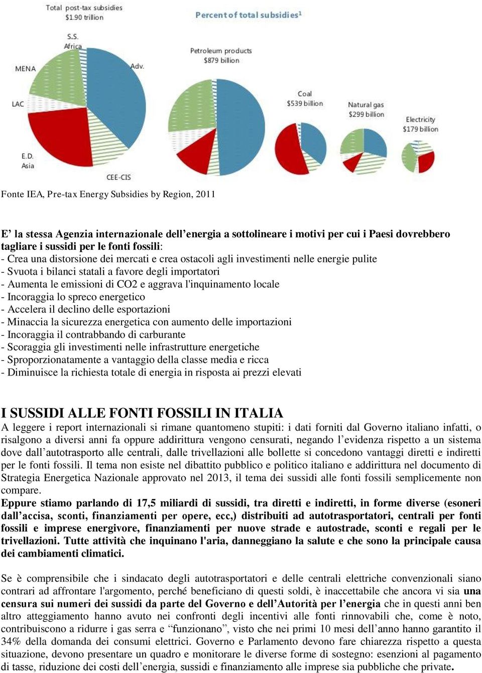 - Incoraggia lo spreco energetico - Accelera il declino delle esportazioni - Minaccia la sicurezza energetica con aumento delle importazioni - Incoraggia il contrabbando di carburante - Scoraggia gli