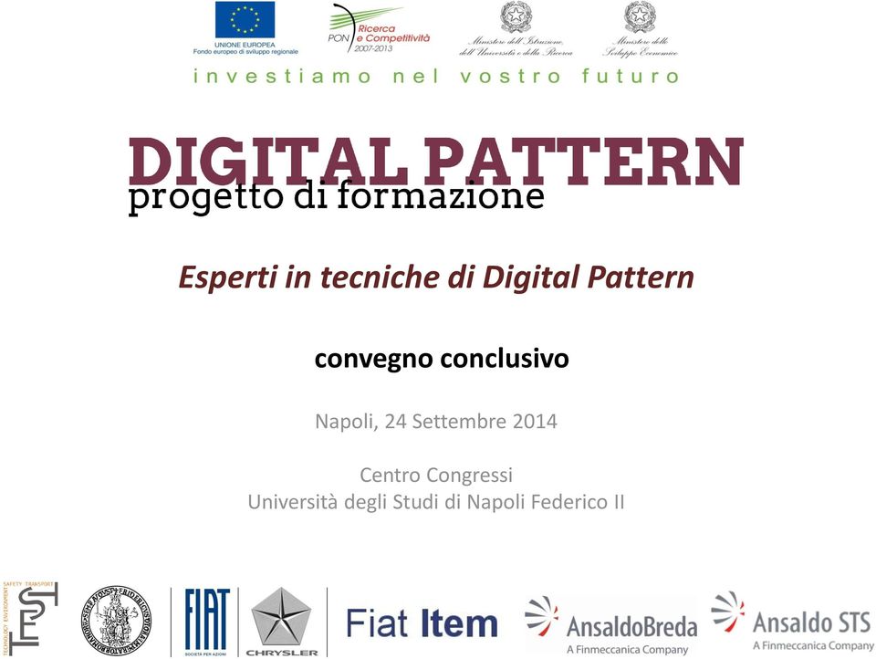 24 Settembre 2014 Centro Congressi