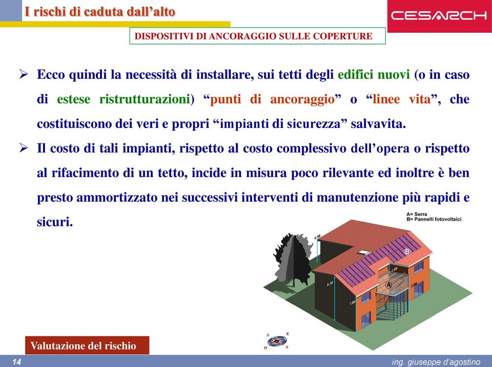 Il costo di tali impianti, rispetto al costo complessivo dell opera o rispetto al rifacimento di un tetto, incide in misura poco rilevante ed