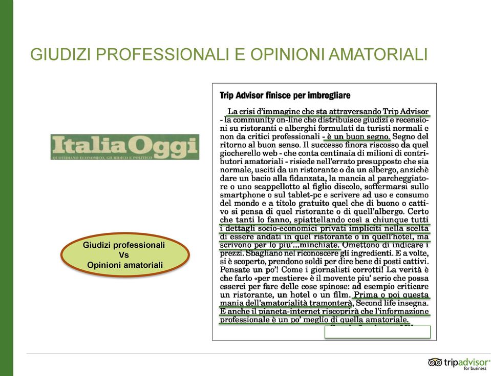 Giudizi professionali